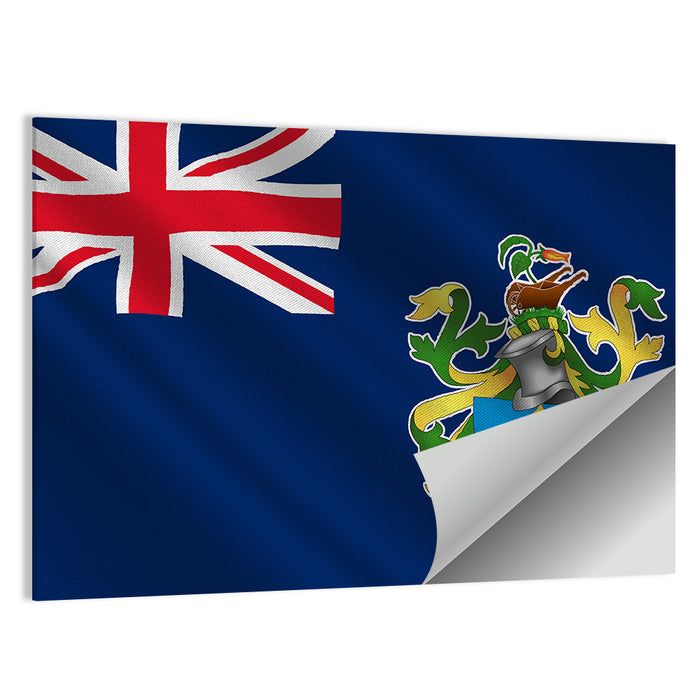Pitcairn Islands Flag Wall Art as a poster print