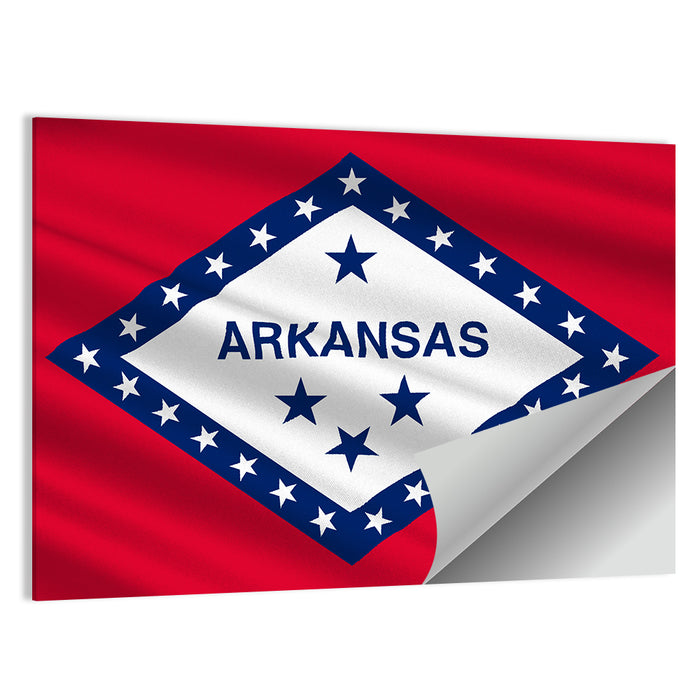 Arkansas State Flag Wall Art as a poster print