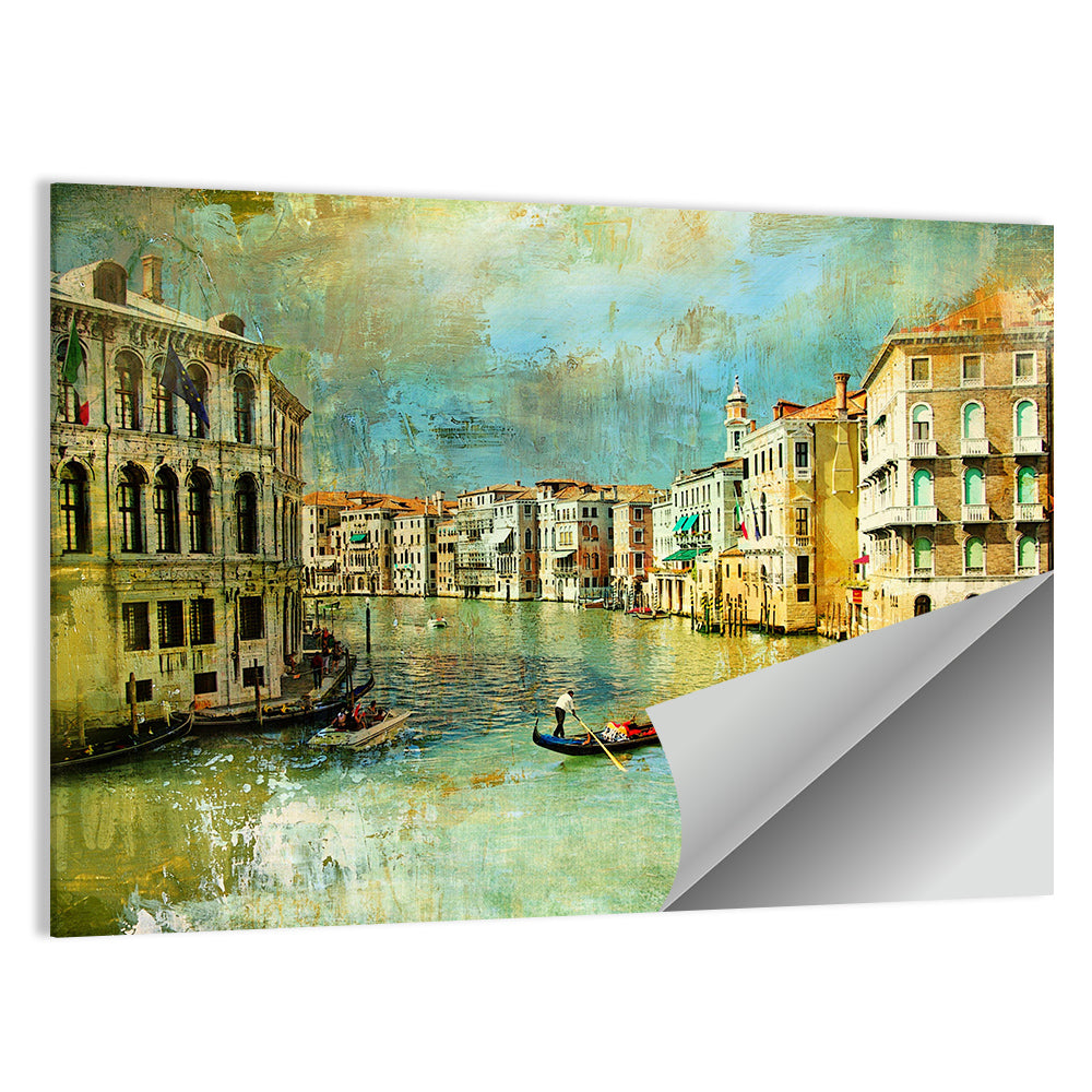 Venice Gondola on the Grand Canal Wall Art