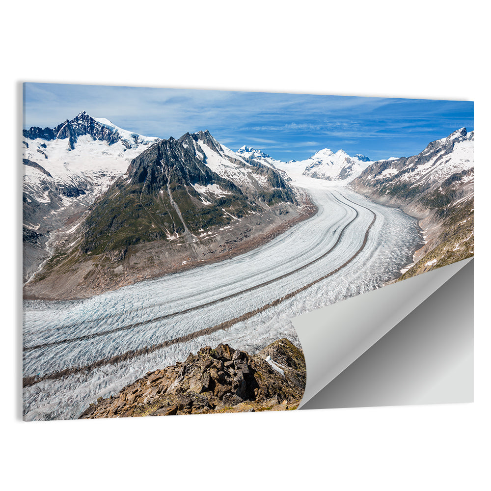Aletsch Glacier Valley Wall Art