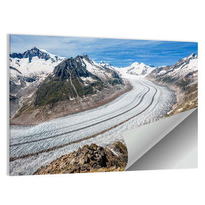 Aletsch Glacier Valley Wall Art