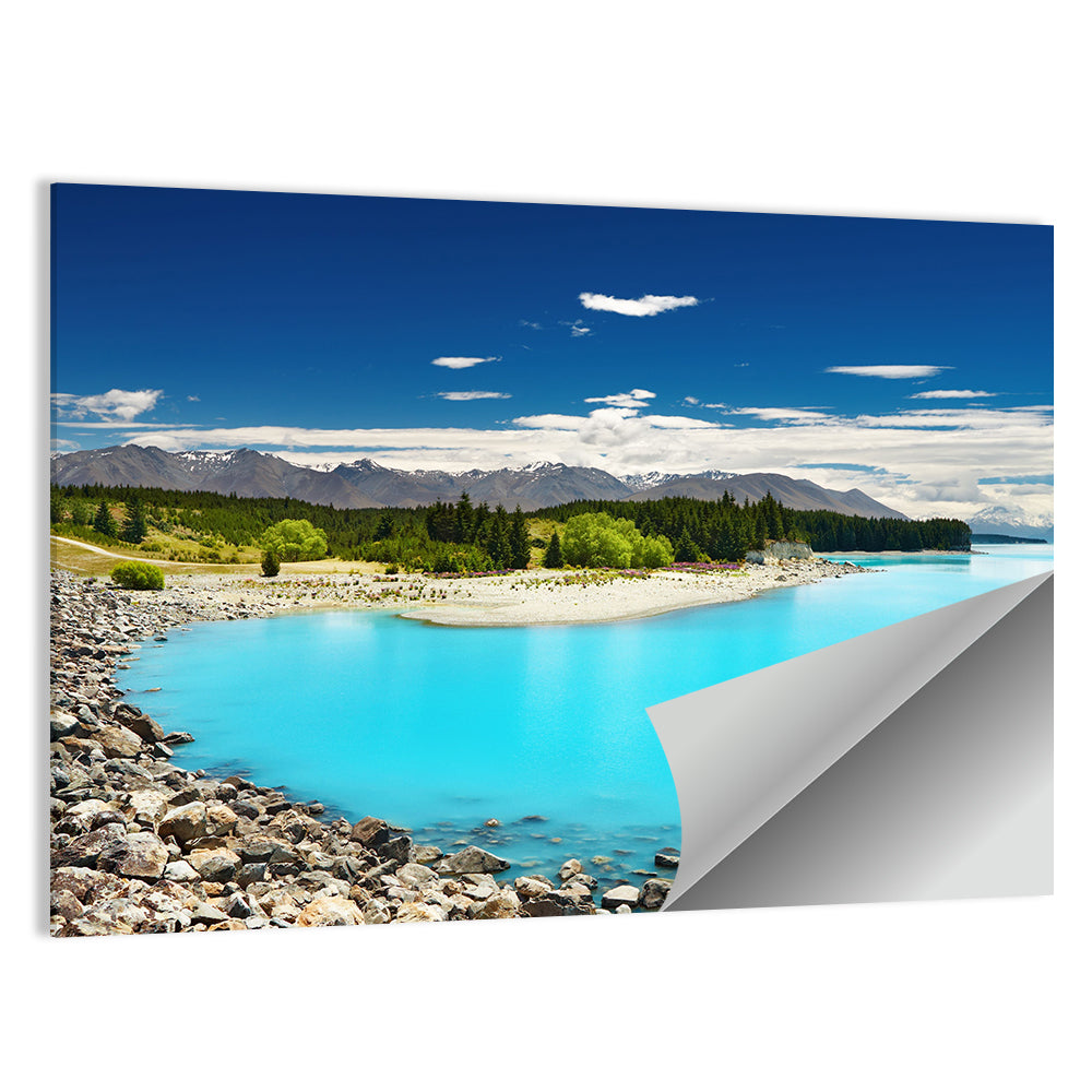 Lake Pukaki Turquoise Vista Wall Art