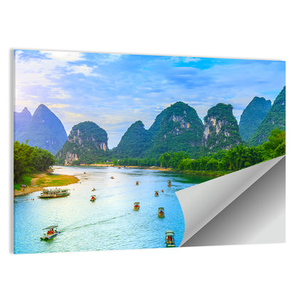 Li River at Yangshuo, Guilin Wall Art