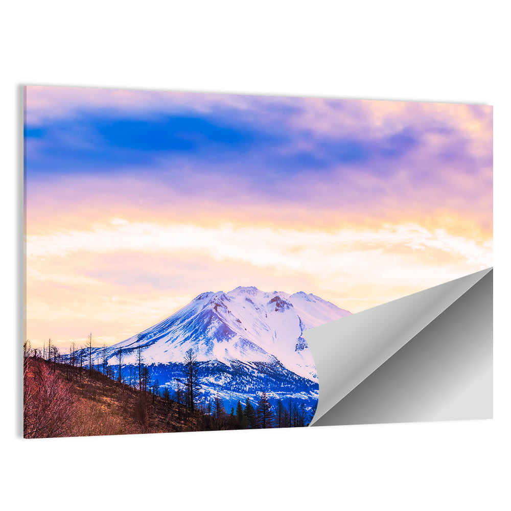 Sunset Over Mount Shesta Wall Art