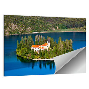 Christian Monastery On River Krka Croatia Wall Art