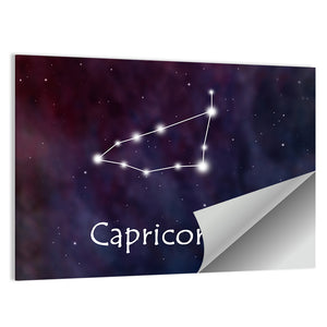 Capricorn Horoscope Constellation Wall Art