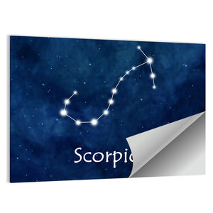 Scorpio Horoscope Constellation Wall Art