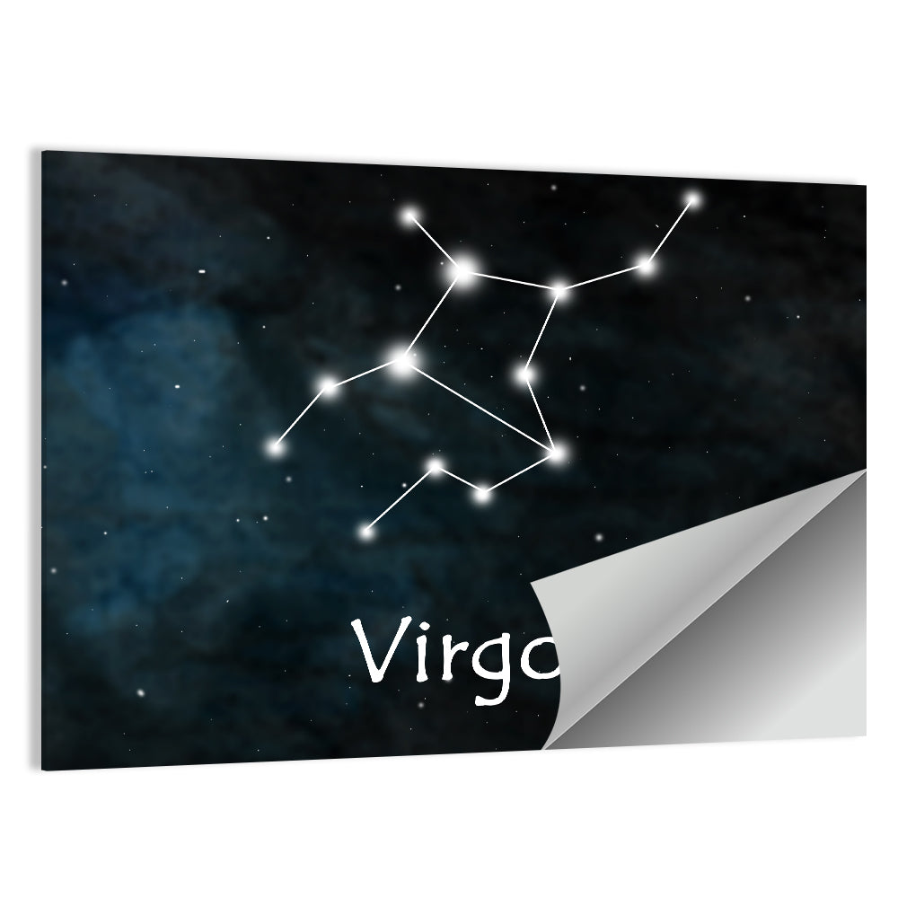 Virgo Constellation Diagram Wall Art