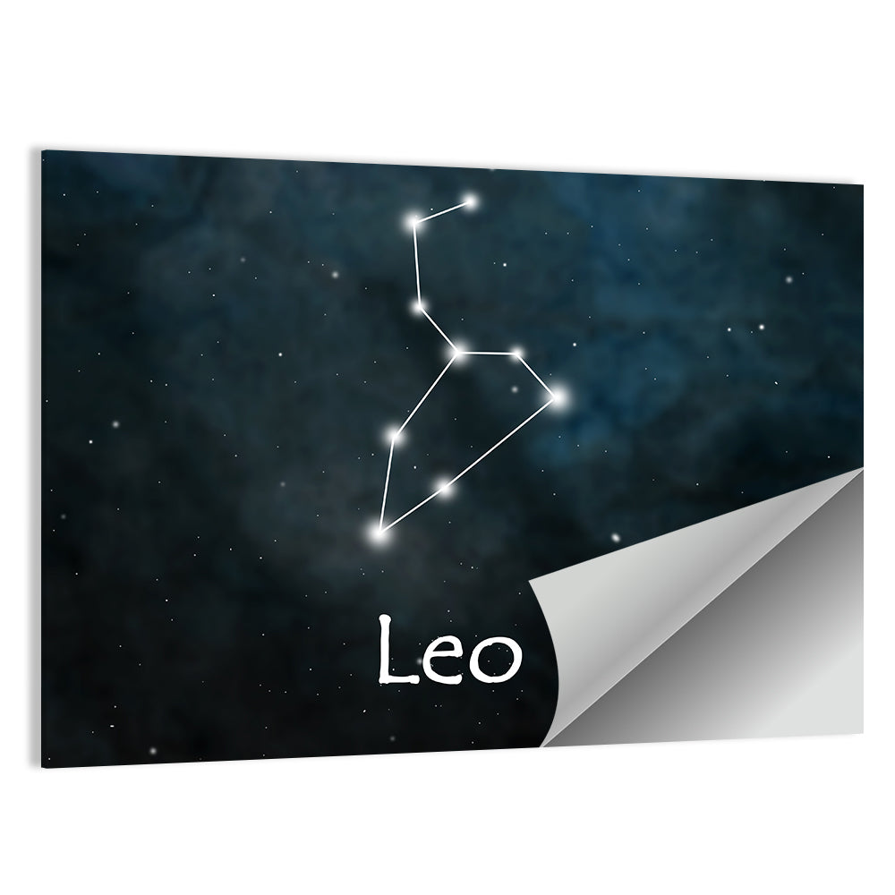 Leo Zodiac Constellation Wall Art