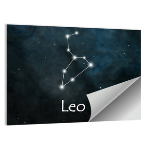 Leo Horoscope Constellation Wall Art