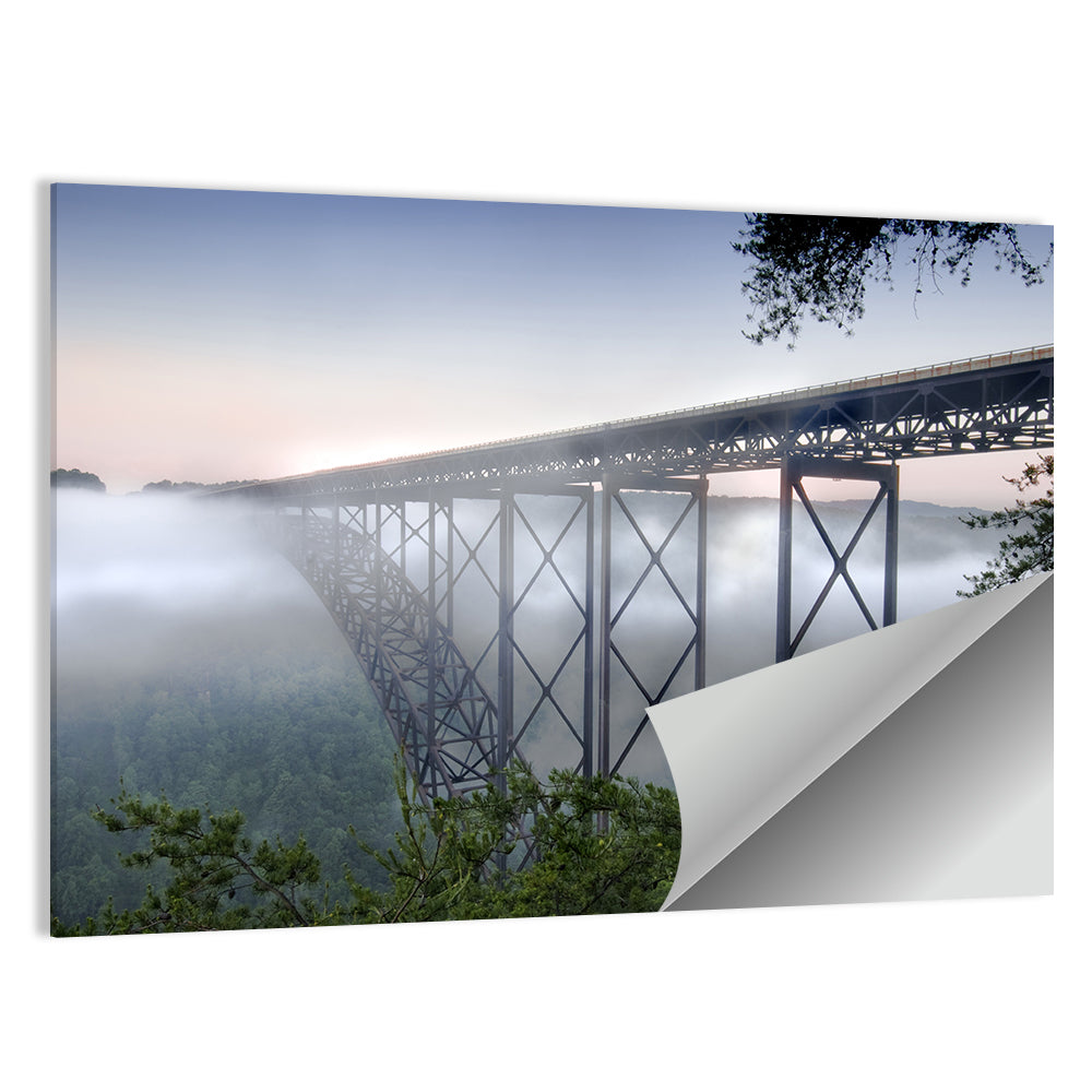 New River Gorge Bridge at Dusk Wall Art