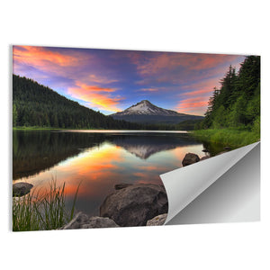 Trillium Lake & Mount Hood Sunset Wall Art