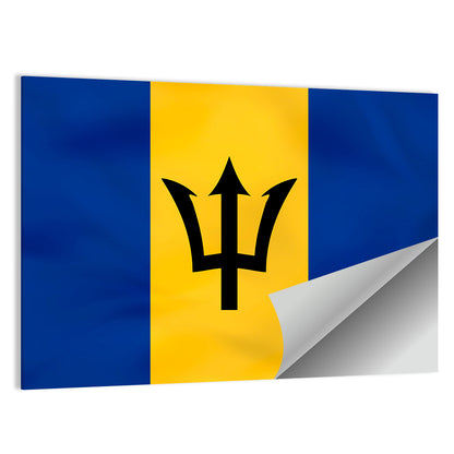 Barbados National Flag Wall Art