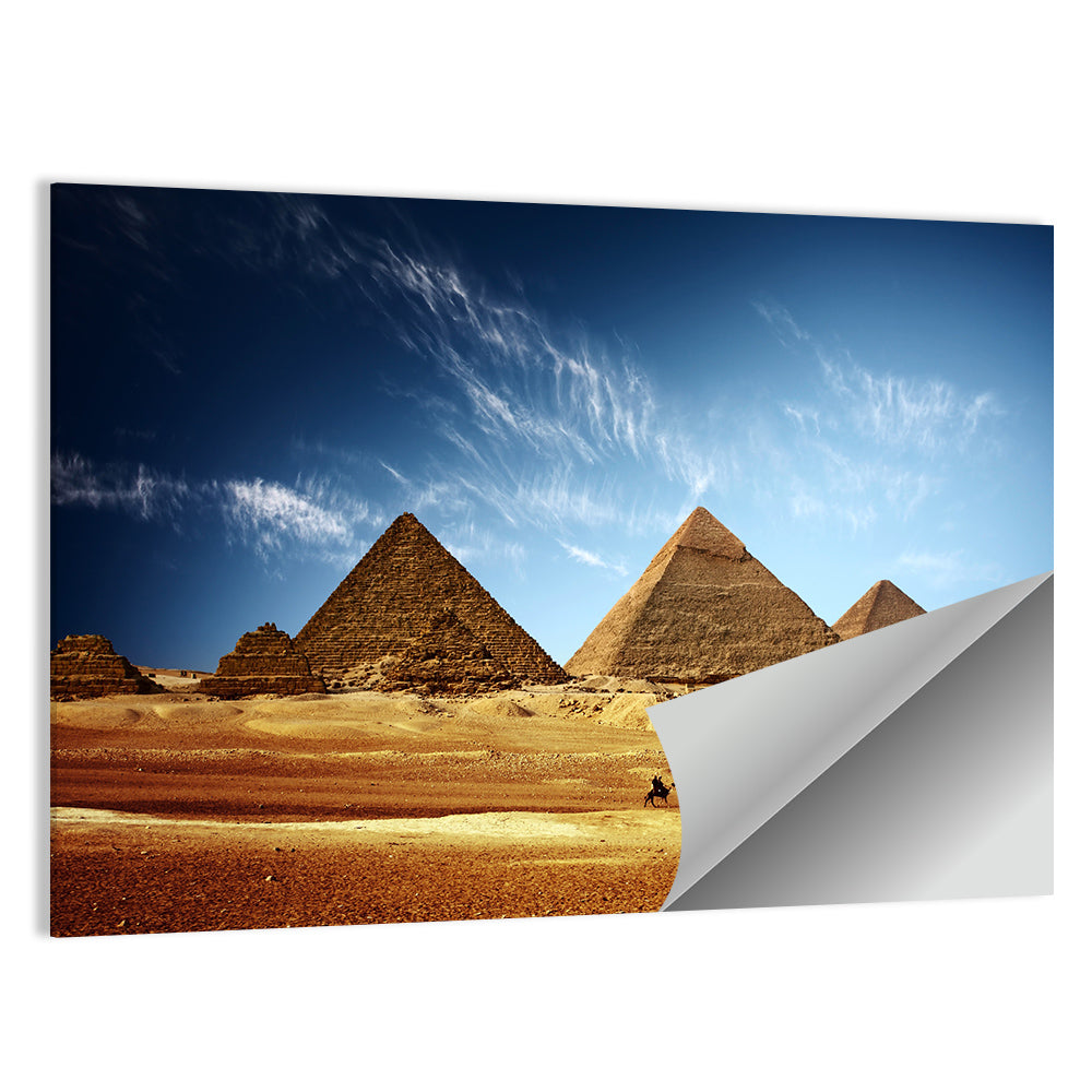 Giza Pyramids Valley View Wall Art