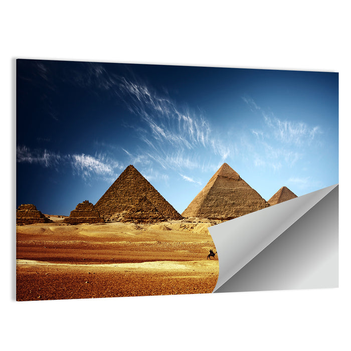 Giza Pyramids Valley View Wall Art as a poster print
