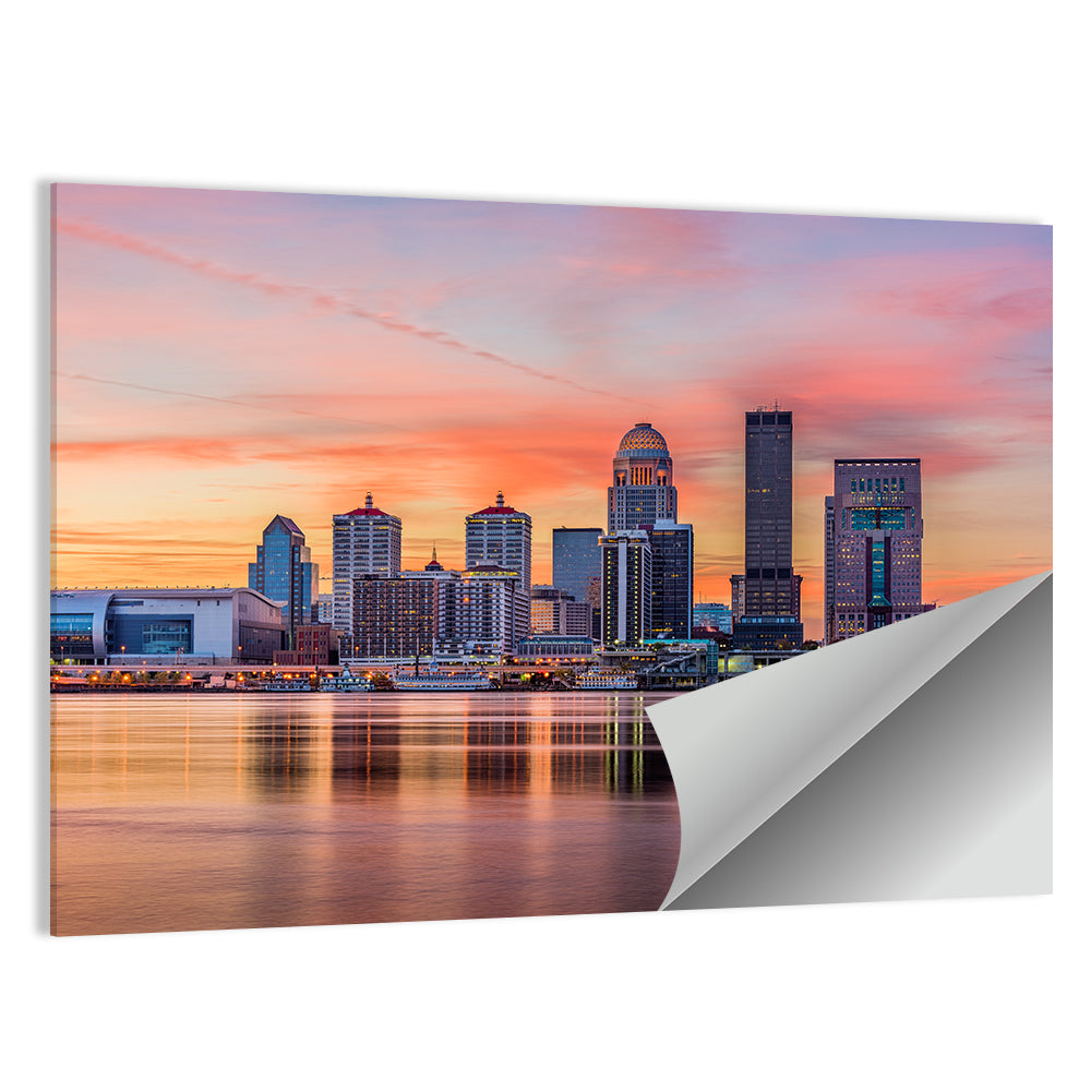Louisville Skyline at Sunset Wall Art
