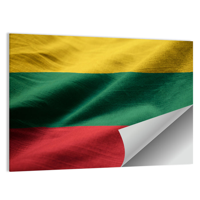Lithuanian Flag Wall Art as a poster print
