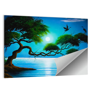 Massive Tree On The Coast Wall Art