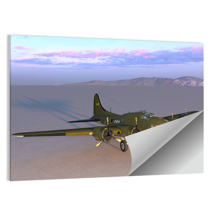 US Four-engine Propeller Bomber Wall Art