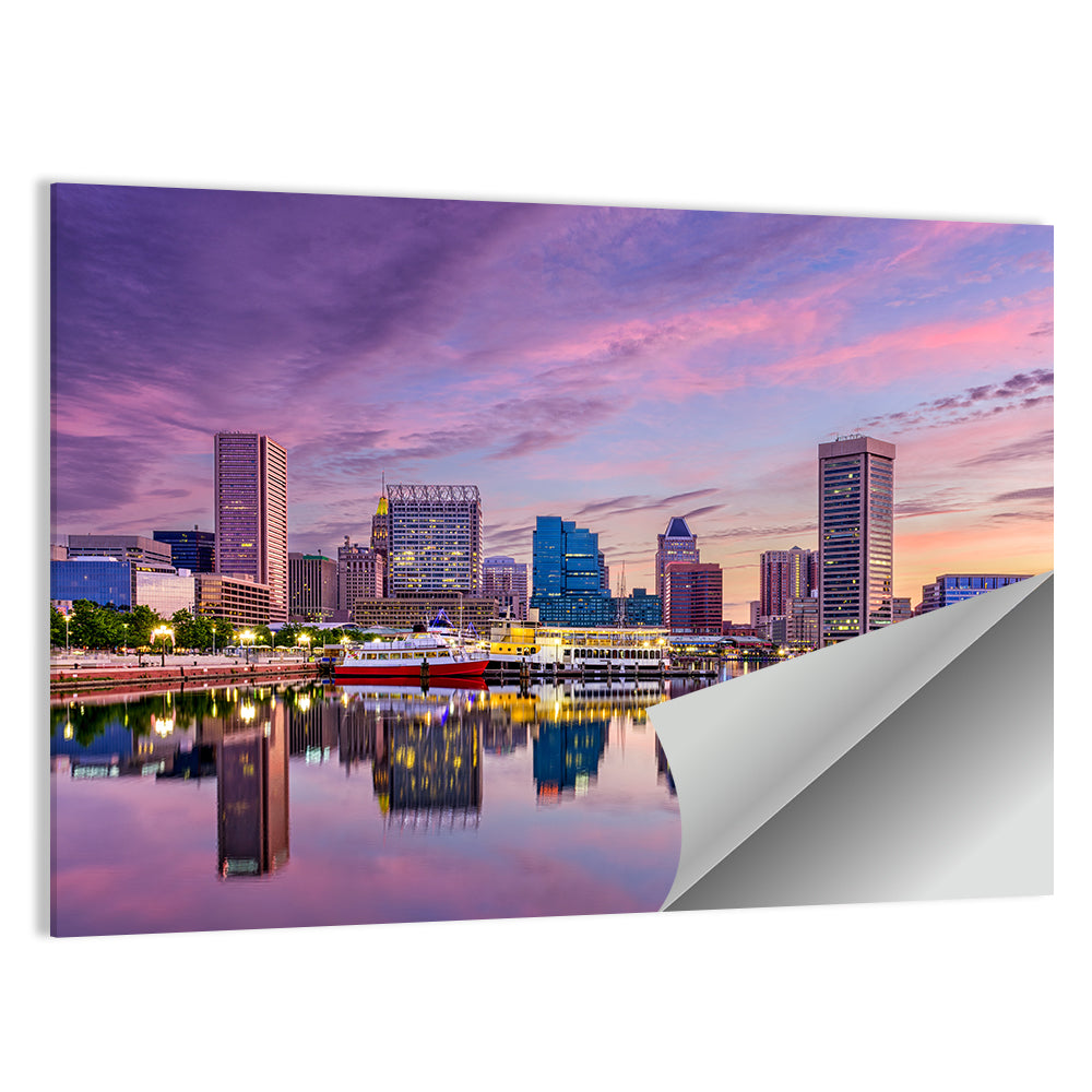 Baltimore Inner Harbor Skyline Wall Art