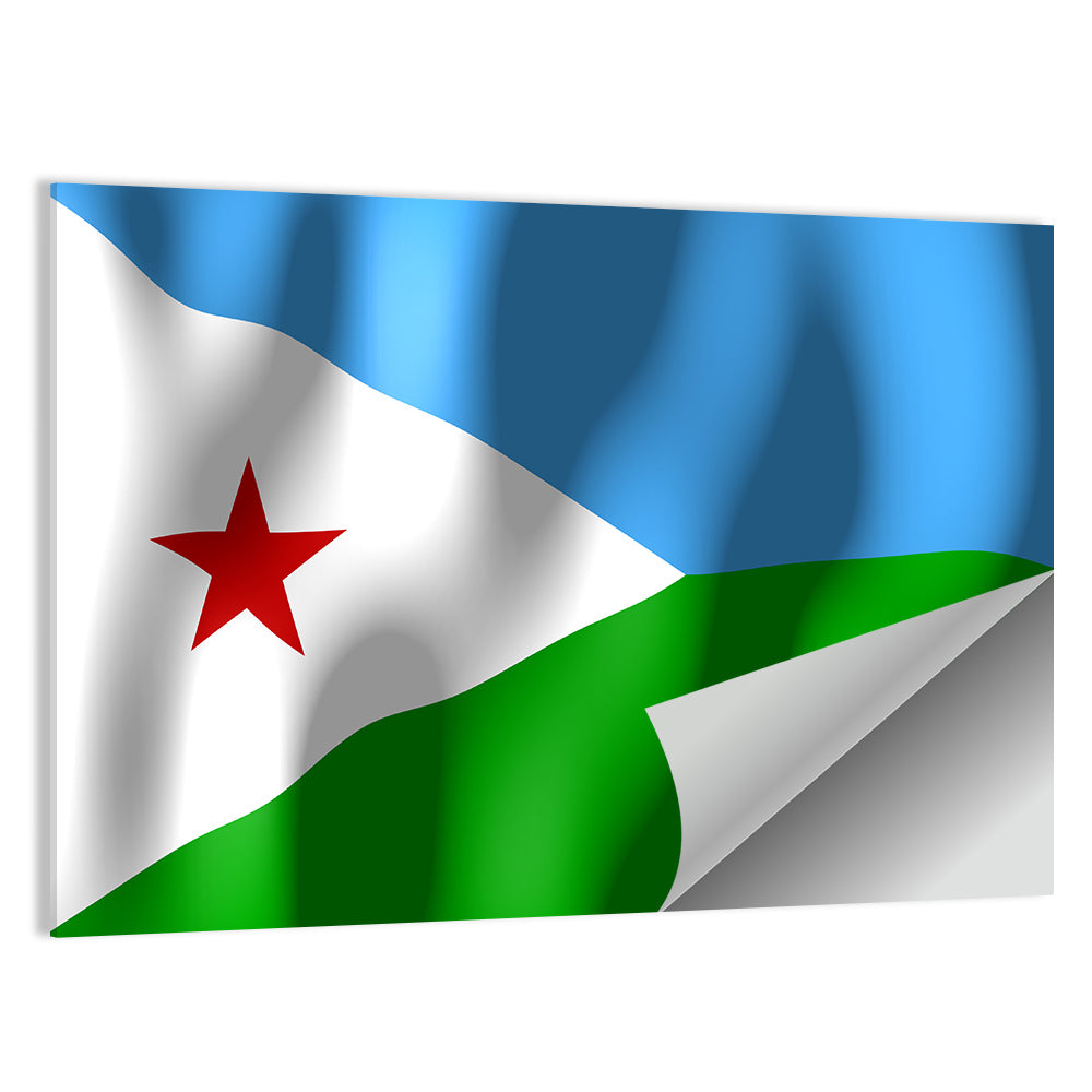 Flag Of Djibouti Wall Art