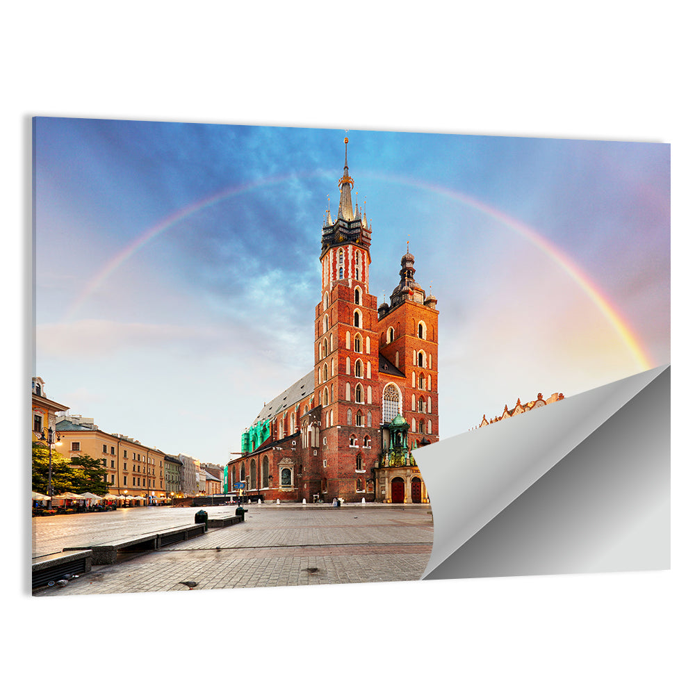 St. Mary's Basilica at Dusk, Krakow Wall Art
