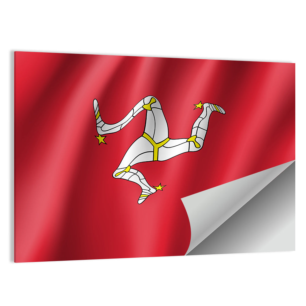 Isle of Man Flag Emblem Wall Art
