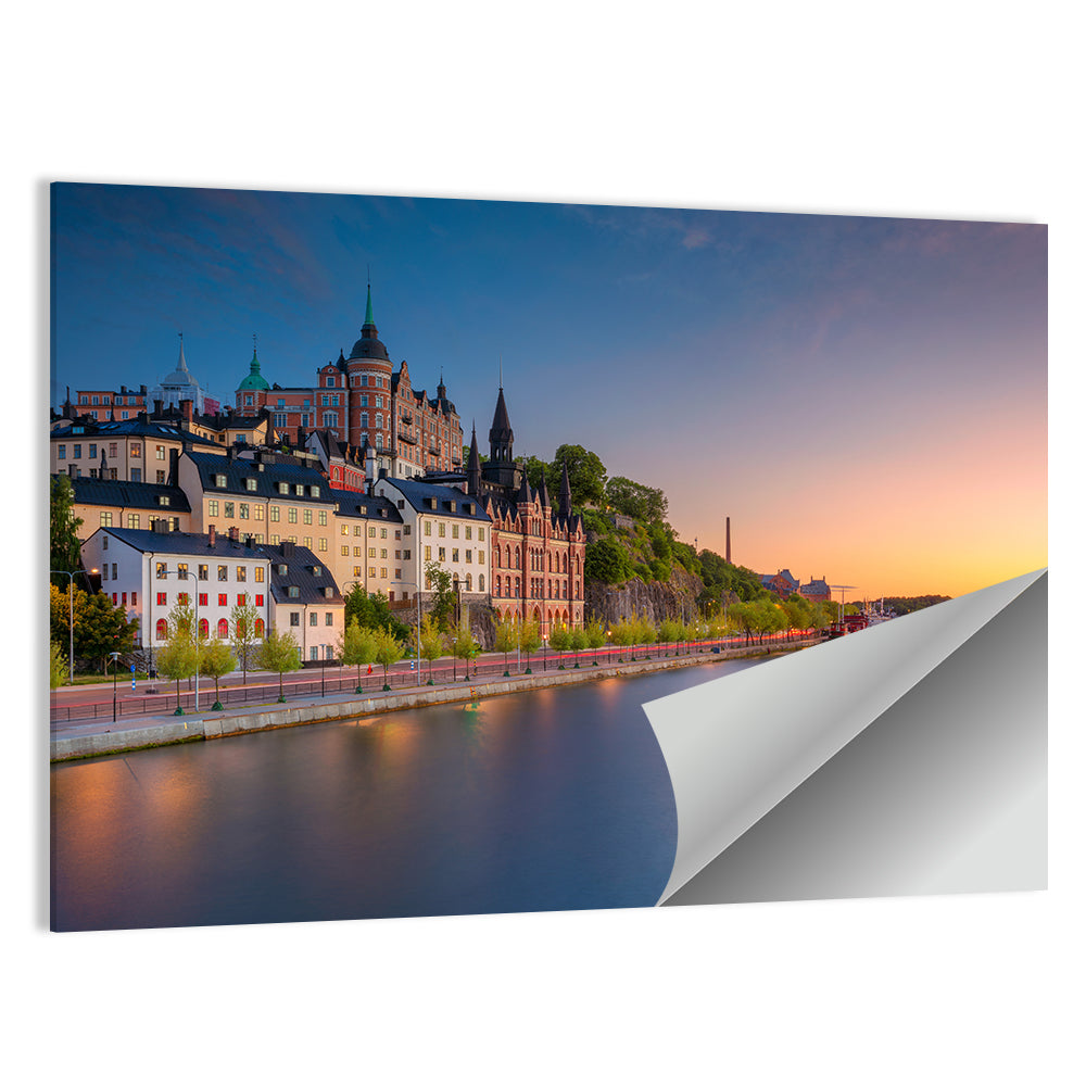 Stockholm Sunset Over Mariaberget Wall Art