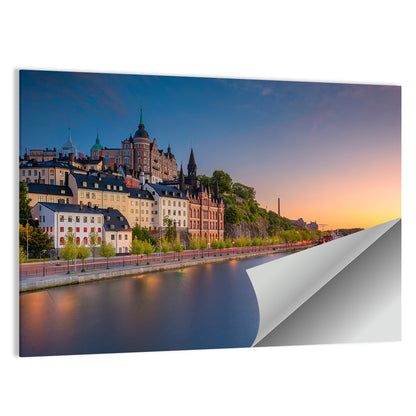 Stockholm Sunset Over Mariaberget Wall Art