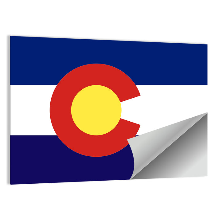 Colorado State Flag Wall Art as a poster print