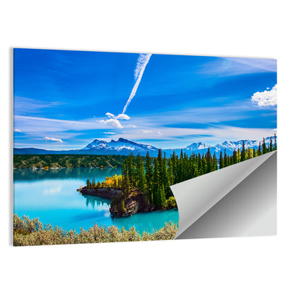 Abraham Lake Shoreline Wall Art