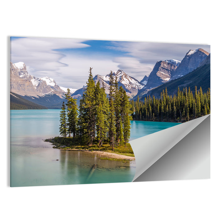 Spirit Island at Maligne Lake Wall Art as a poster print