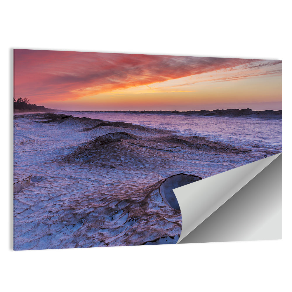 Lake Huron Twilight Shoreline Wall Art
