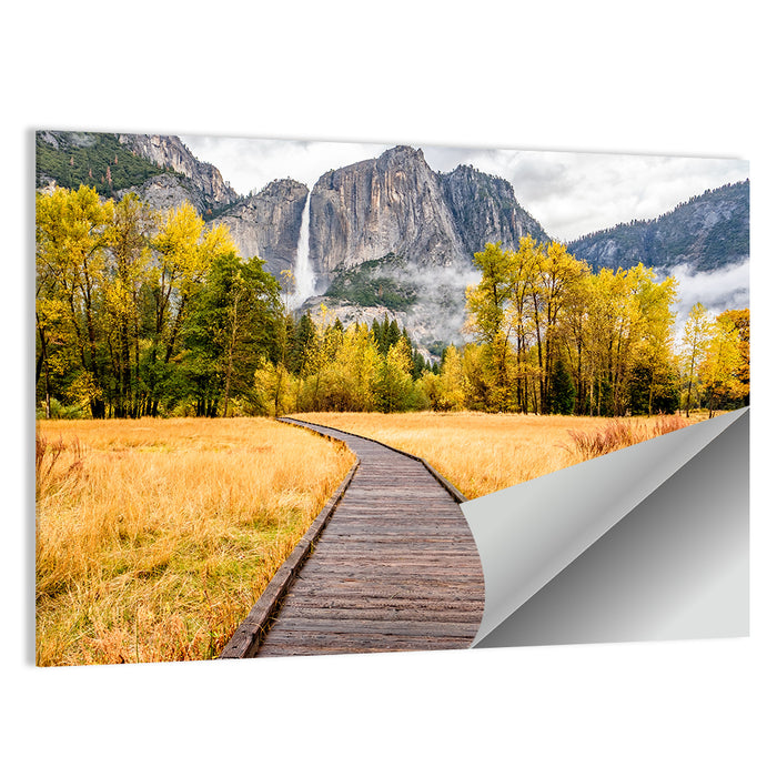 Yosemite Valley Boardwalk Wall Art as a poster print