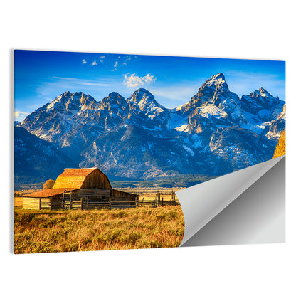 Moulton Barn Sunrise, Grand Tetons Wall Art