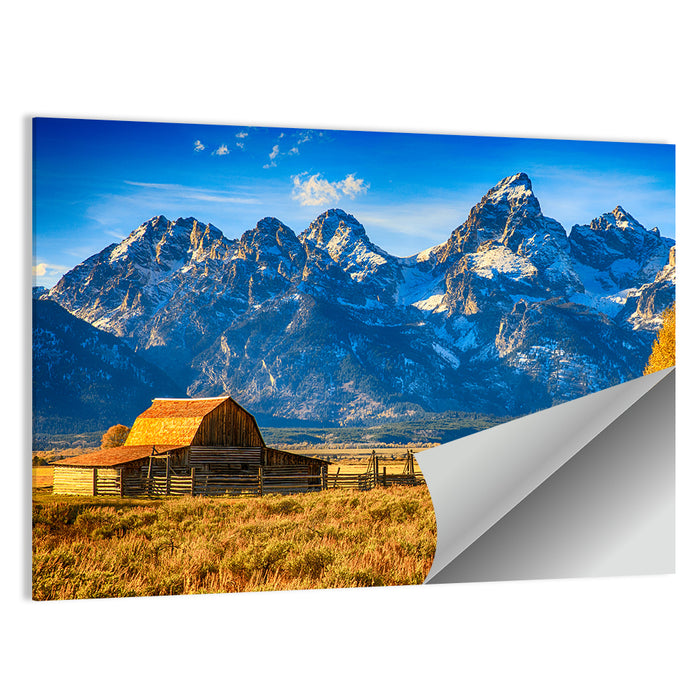 Moulton Barn Sunrise, Grand Tetons Wall Art as a poster print