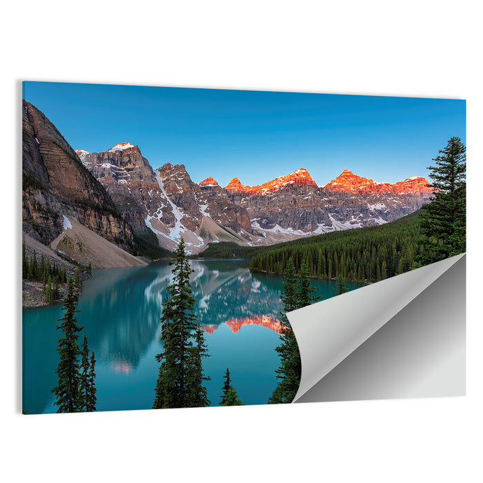 Sunrise at Moraine Lake Wall Art as a poster print