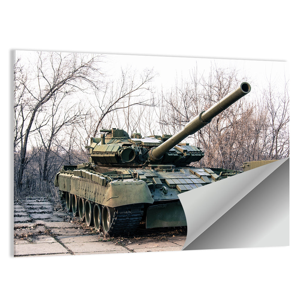 Olive Green Military Tank Wall Art