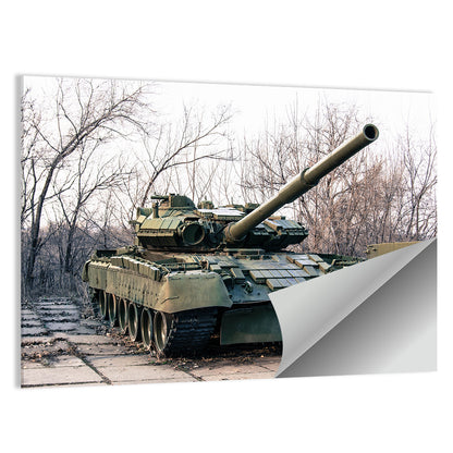 Olive Green Military Tank Wall Art