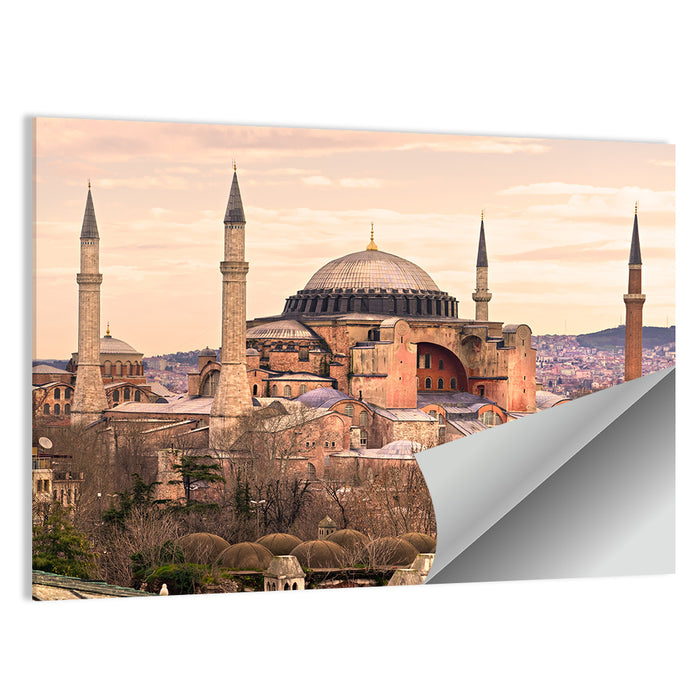 Hagia Sophia Dome and Minarets Wall Art as a poster print