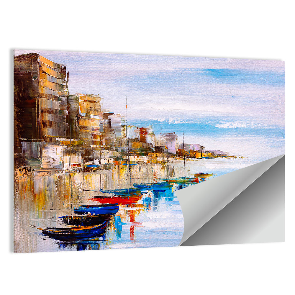 Harbor Oil Painting Wall Art