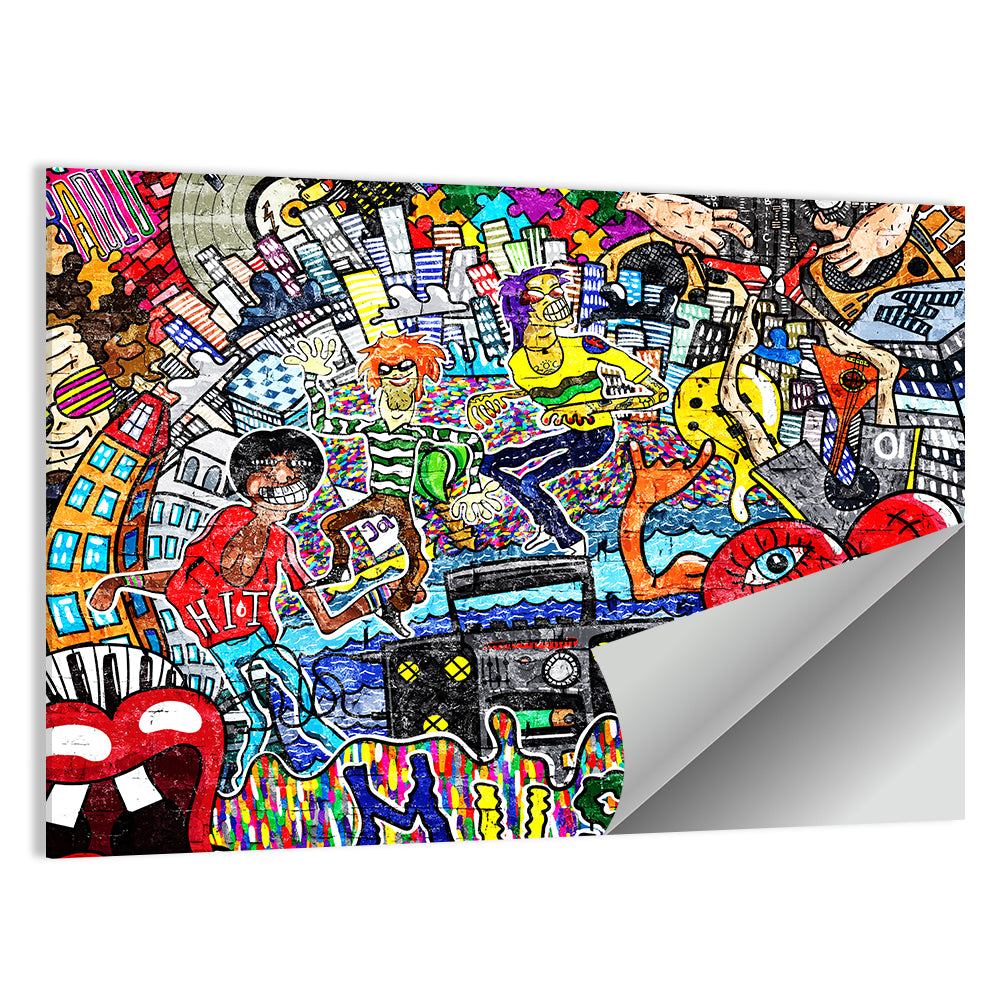 Urban Music Collage Wall Art
