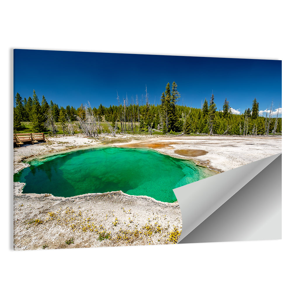 Abyss Pool in Yellowstone Wall Art