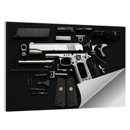 Exploded Pistol Study Wall Art