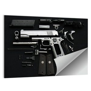 Disassembled Handgun Wall Art