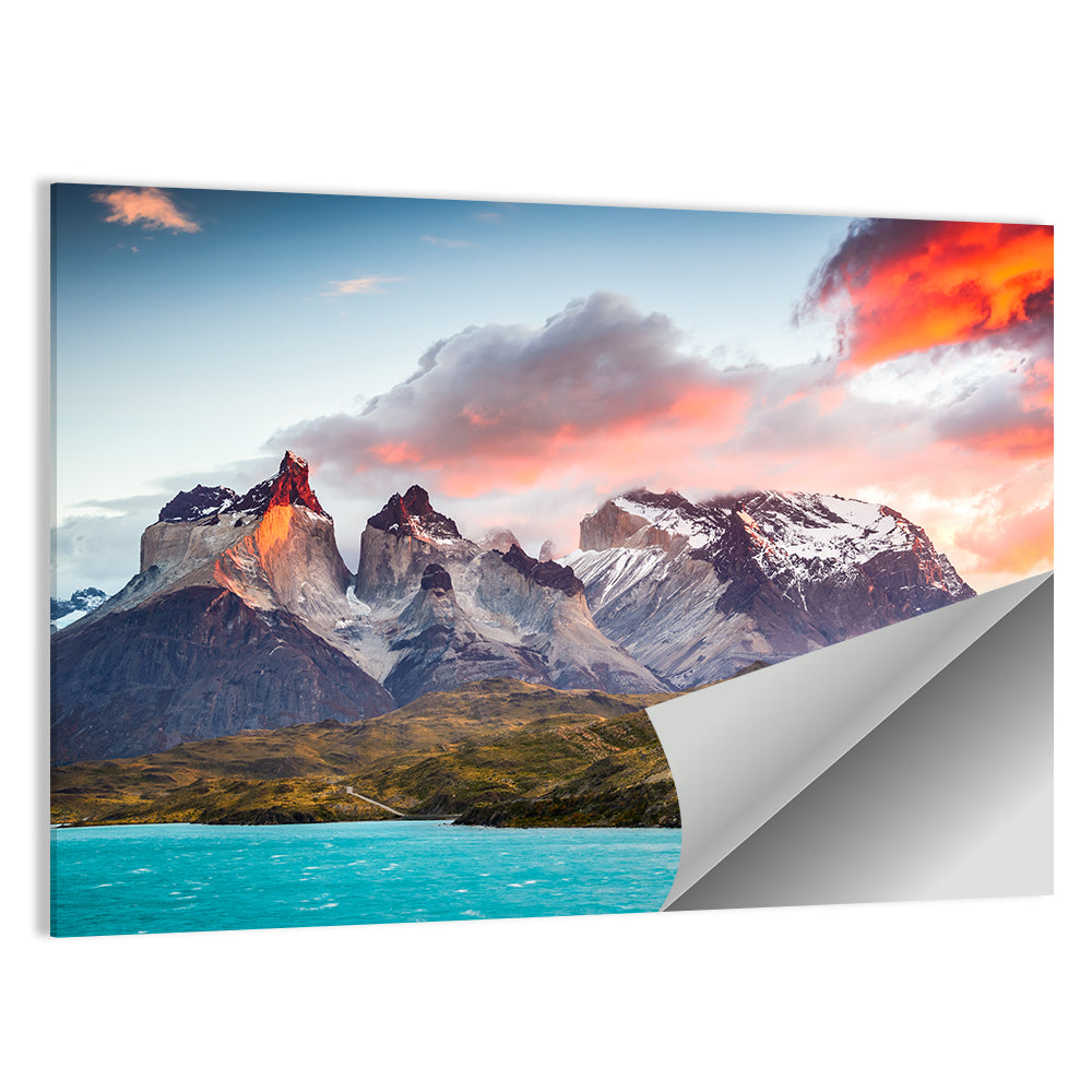 Torres Del Paine Sunset Wall Art