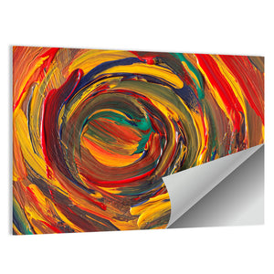 Colorful Spiral Abstract Wall Art