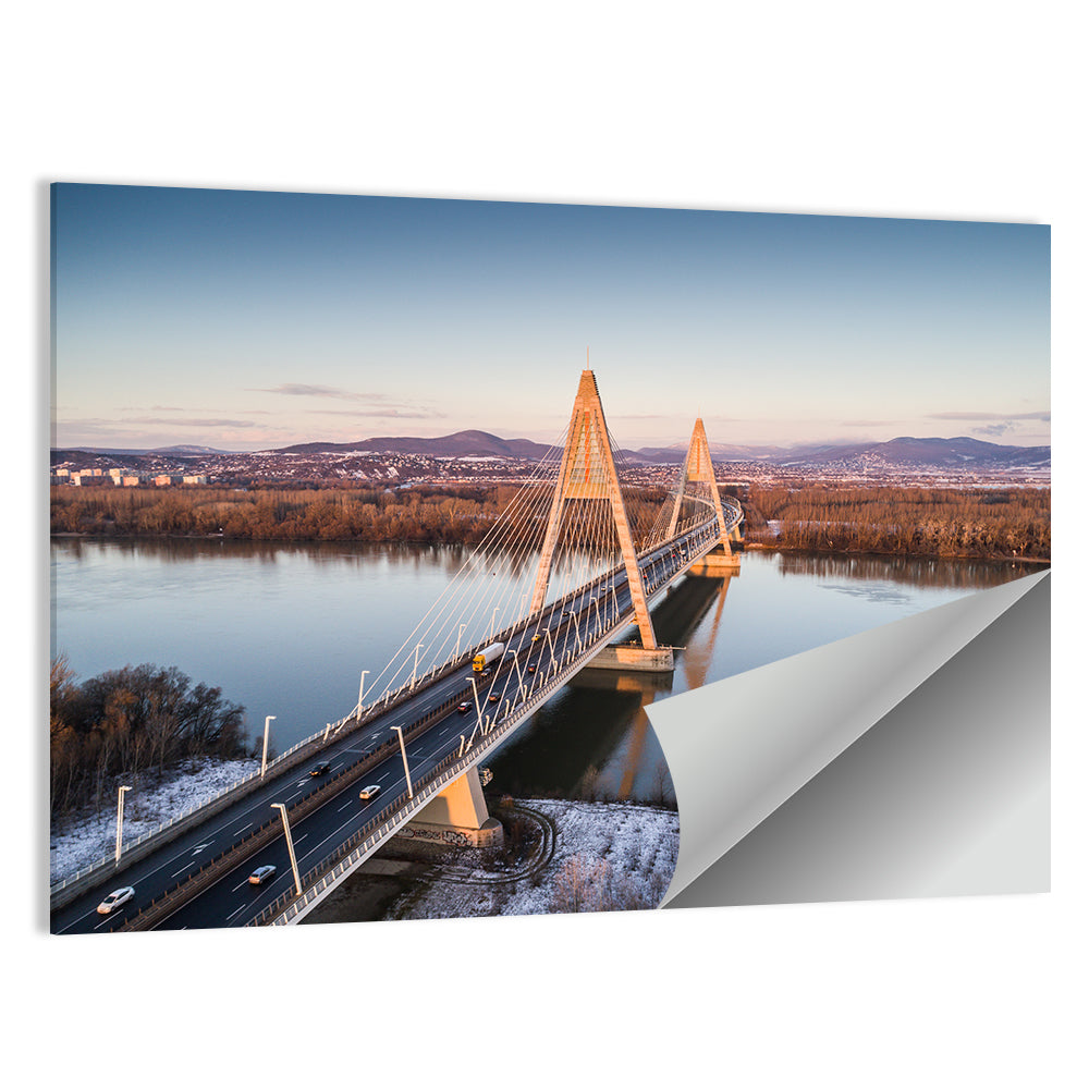 Megyeri Bridge Over the Danube Wall Art