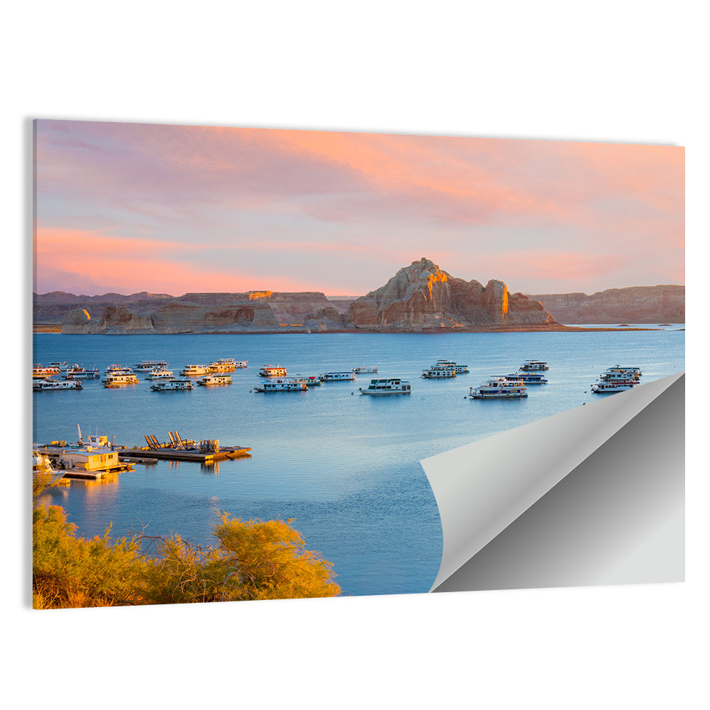 Houseboats on Lake Powell, Page Arizona Wall Art