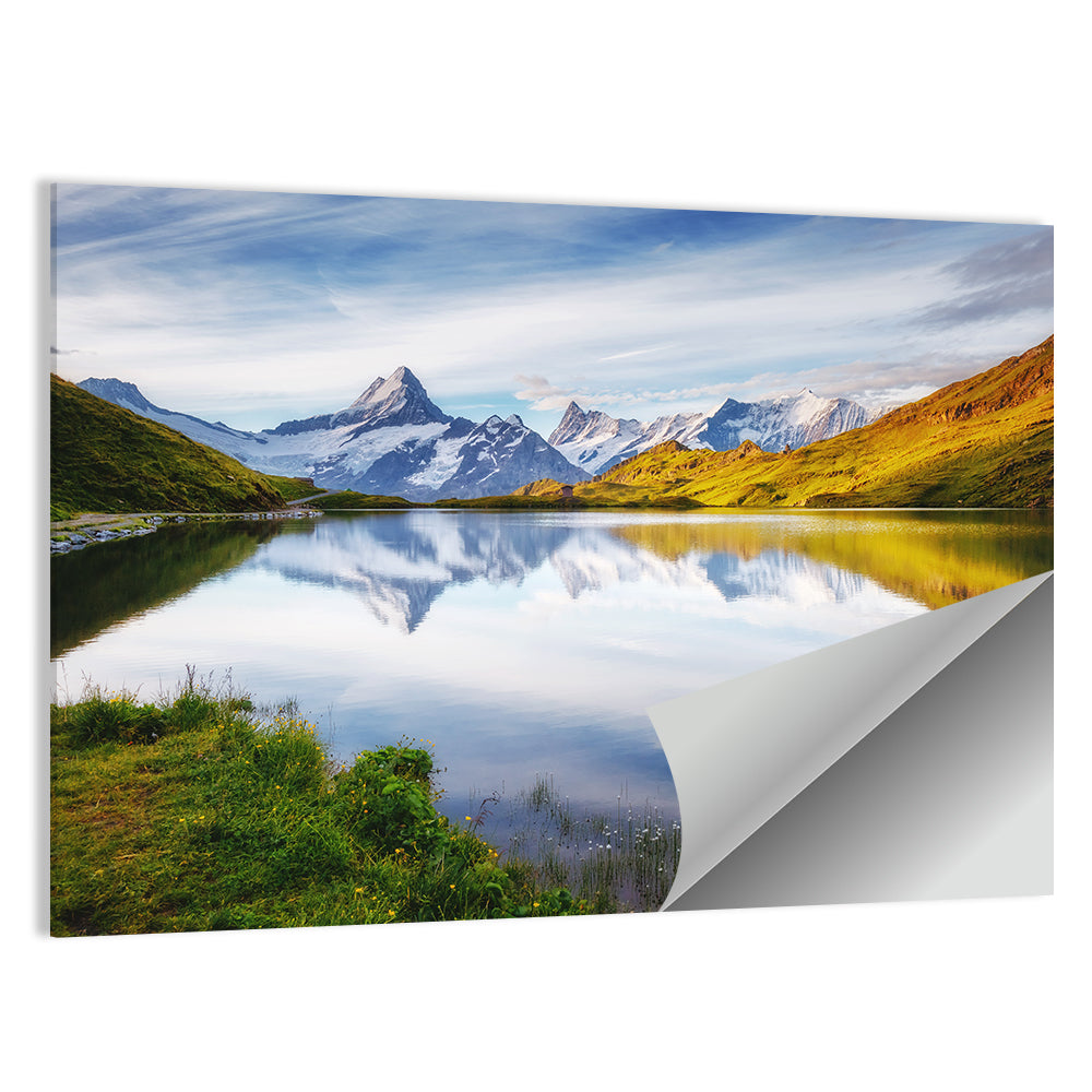 Schreckhorn and Wetterhorn at Bachalpsee Wall Art